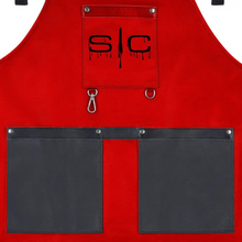 Load image into Gallery viewer, Gamma+ x StyleCraft Heavy Duty Barber Apron - Red