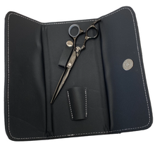 Load image into Gallery viewer, Gamma+ Premium Line Black Titanium 6.5" Hairdressing Scissors