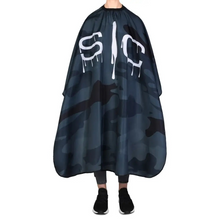 Load image into Gallery viewer, StyleCraft Waterproof Barber/Stylist Cape - Black Camo
