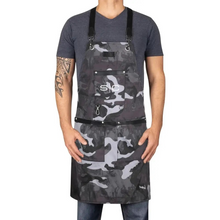 Load image into Gallery viewer, Gamma+ x StyleCraft Heavy Duty Barber Apron - Camo Black