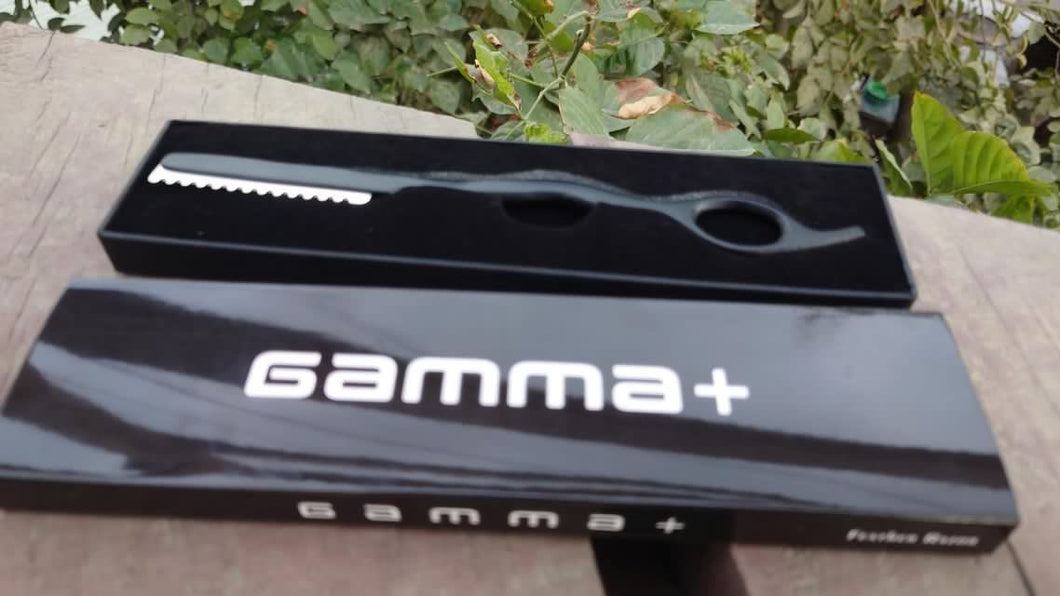 Gamma+ Feather Cut Razor - Black