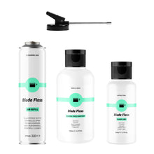 Load image into Gallery viewer, Blade Floss Bundle - Blade Lube, Sanitiser, Air Refill & Actuator Valve