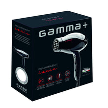 Load image into Gallery viewer, Gamma+ Relax Silent Ionic Hairdryer - Black