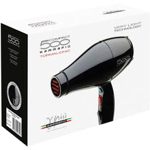 Load image into Gallery viewer, Gamma+ 500 Compact Tourmalionic Hairdryer - Available in Black or Pink
