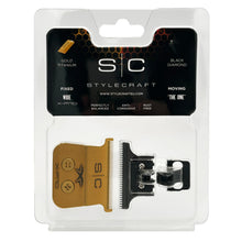 Load image into Gallery viewer, StyleCraft Trimmer Blade Set - Gold X-Pro WIDE Blade with THE ONE DLC Deep Tooth Cutter
