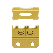 Load image into Gallery viewer, StyleCraft Clipper Blade Set - Gold Fixed Fade Blade with Slim Deep Tooth Cutter
