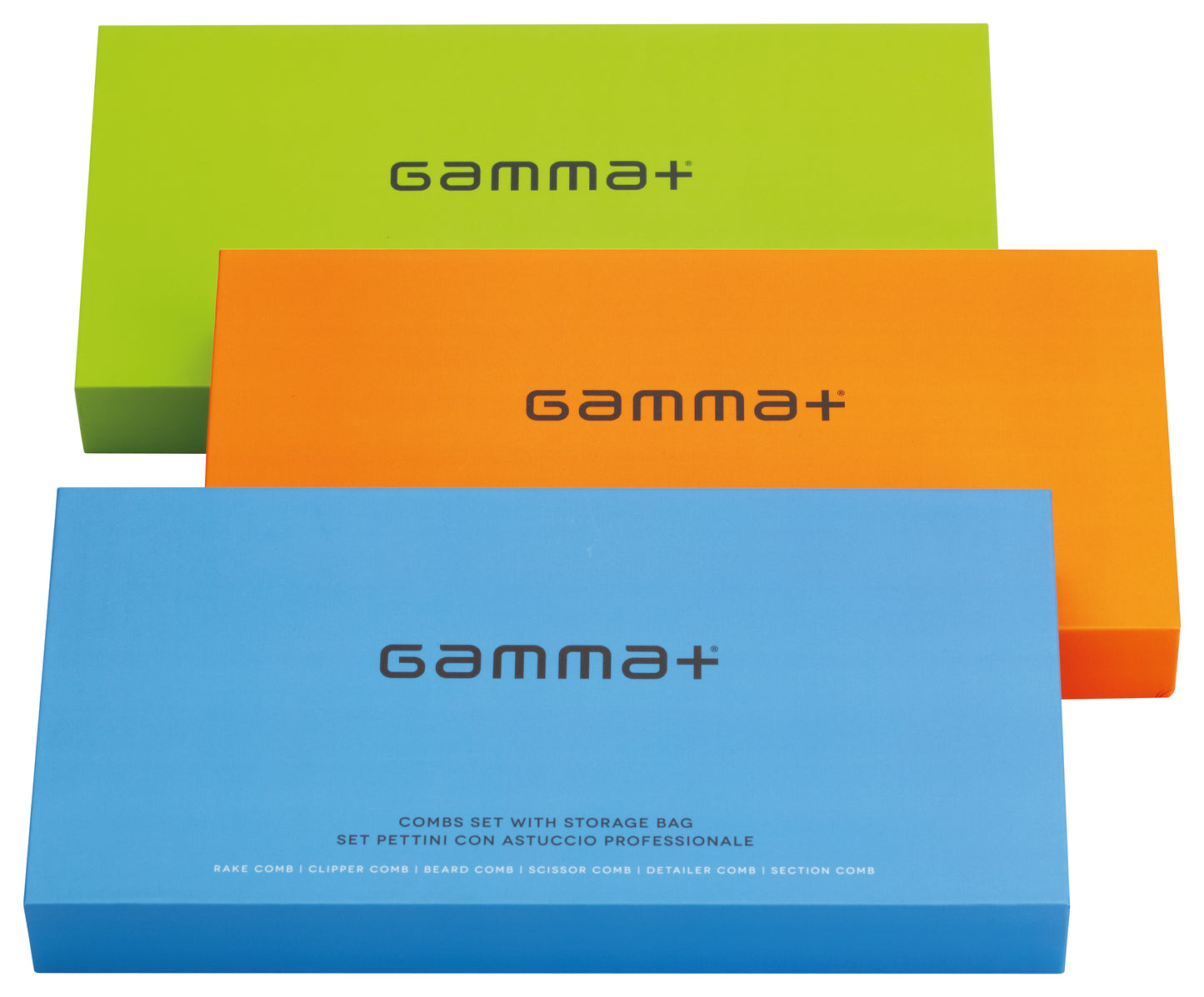 NEW Gamma+ 6pcs Comb Set with Storage Case - Available in 3 Colours