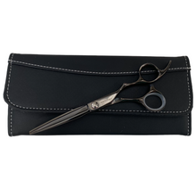 Load image into Gallery viewer, Gamma+ Premium Line Black Titanium 6.00&quot; Hairdressing Scissors
