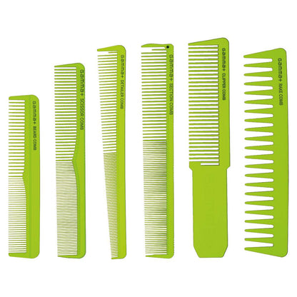 NEW Gamma+ 6pcs Comb Set with Storage Case - Available in 3 Colours