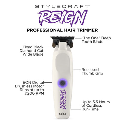 NEW StyleCraft Reign Clipper & Trimmer Combo