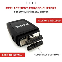 Load image into Gallery viewer, StyleCraft Rebel Foil Shaver Replacement Stainless Steel Cutters
