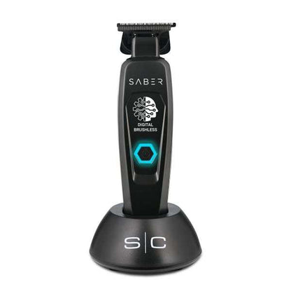 StyleCraft Saber Digital Brushless Motor Metal Trimmer - Black