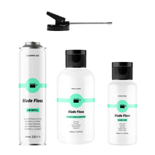 Load image into Gallery viewer, Blade Floss Bundle - Blade Lube, Sanitiser, Air Refill &amp; Actuator Valve
