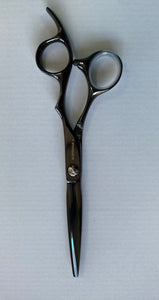 Gamma+ Premium Line Black Titanium 7" Hairdressing Scissors