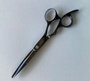 Gamma+ Premium Line Black Titanium 7" Hairdressing Scissors