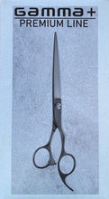 Load image into Gallery viewer, Gamma+ Premium Line Black Titanium 7&quot; Hairdressing Scissors
