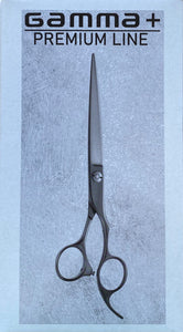 Gamma+ Premium Line Black Titanium 7" Hairdressing Scissors