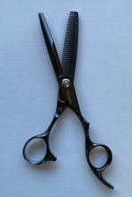 Load image into Gallery viewer, Gamma+ Premium Line Black Titanium 5.75&quot; Thinner Hairdressing Scissors
