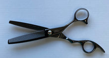 Load image into Gallery viewer, Gamma+ Premium Line Black Titanium 5.75&quot; Thinner Hairdressing Scissors
