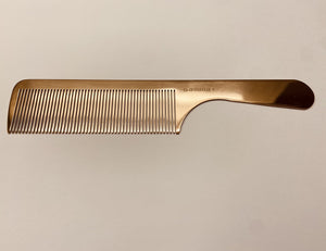 Gamma+ Metal Handle Rake Comb - Rose Gold