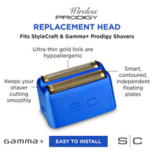 Load image into Gallery viewer, SC StyleCraft Wireless Prodigy Gold Replacement Foils Blue
