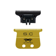 Load image into Gallery viewer, SC Stylecraft Wide Gold X-Pro Fixed Trimmer Blade with THE ONE Moving DLC Deep Tooth Cutter
