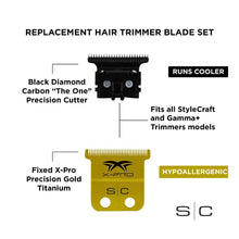 Load image into Gallery viewer, StyleCraft Trimmer Blade Set - Gold X-Pro PRECISION Blade with THE ONE Deep Tooth Cutter
