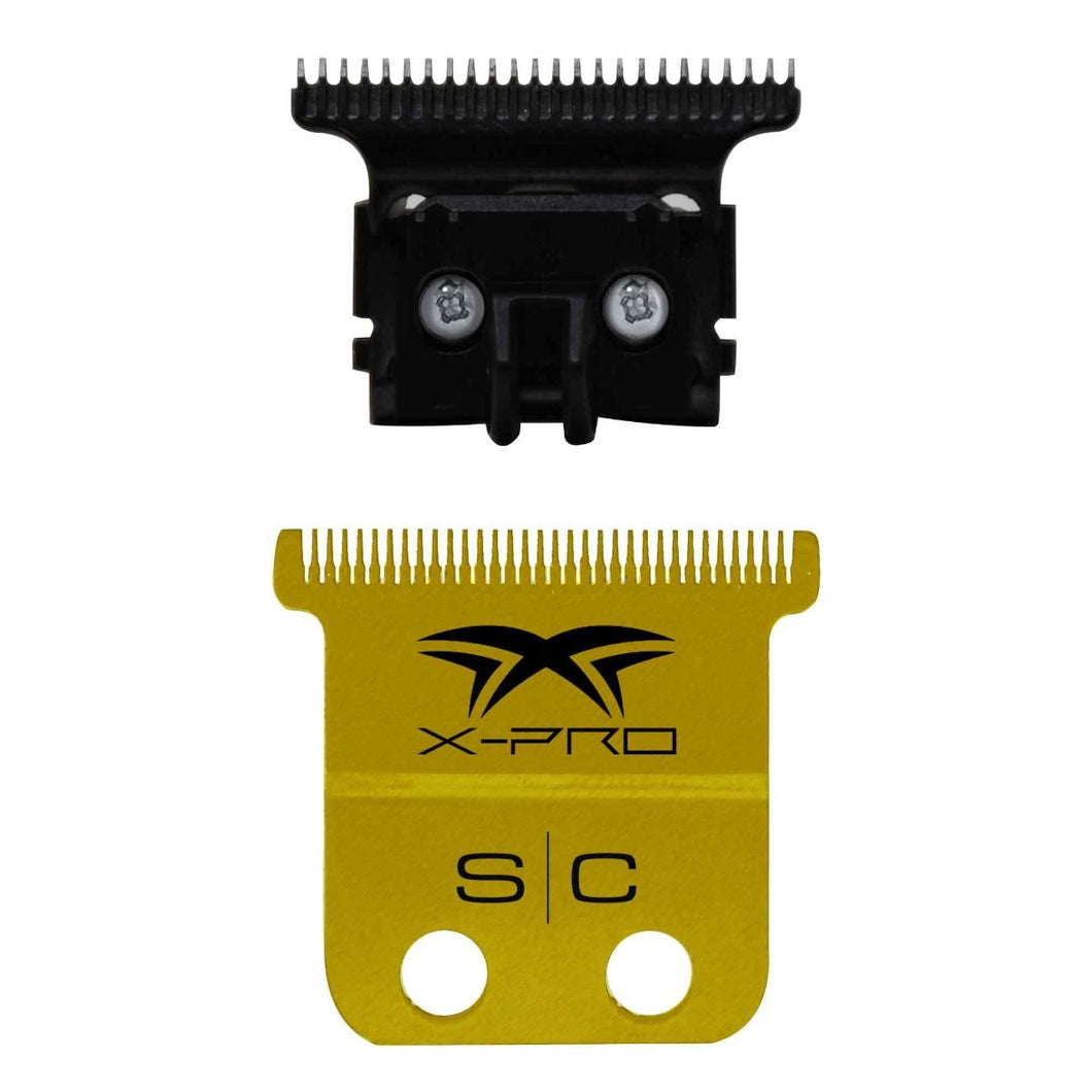 SC StyleCraft Precision Gold X-Pro Fixed Trimmer Blade with THE ONE Moving DLC Deep Tooth Cutter Set