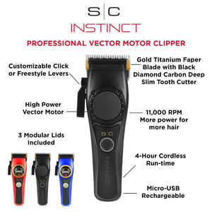 SC Stylecraft Instinct Vector Motor Clipper with Intuitive Torque Control
