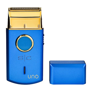 SC Stylecraft Uno Single Foil Shaver USB Rechargeable Travel Size Blue